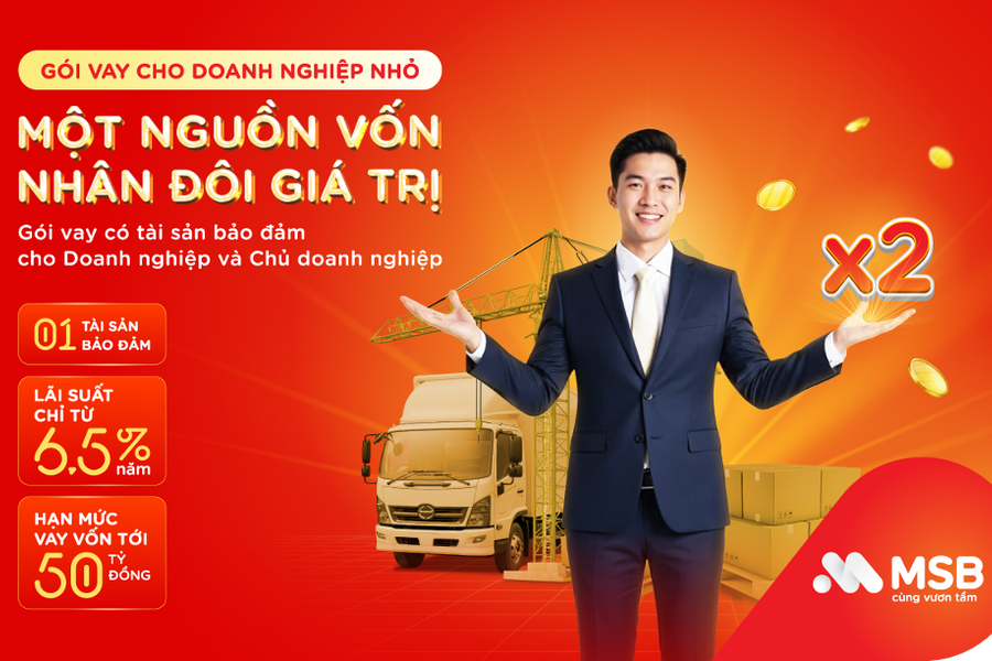 MSB khơi thông nguồn vốn cho doanh nghiệp nhỏ