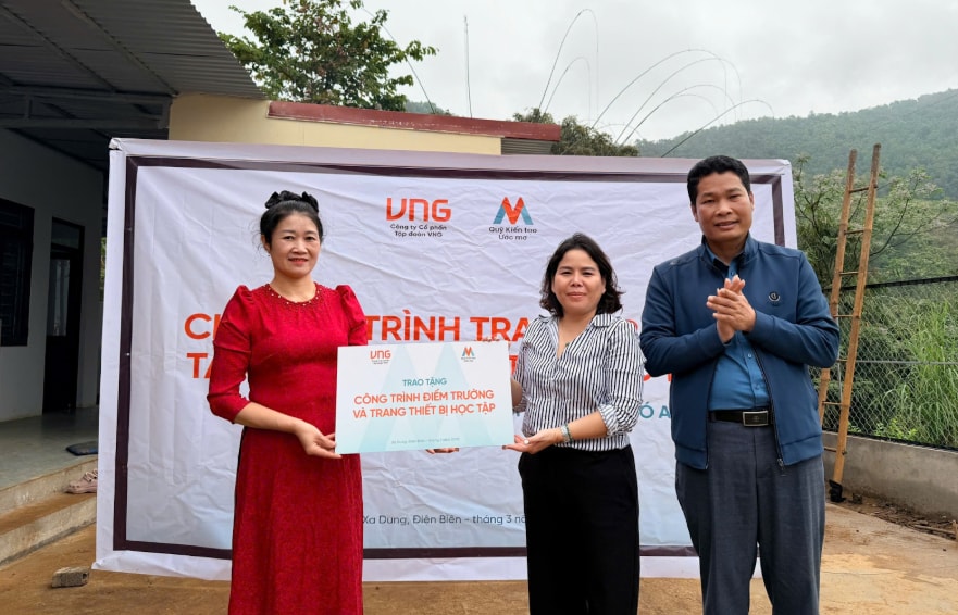 Quỹ Kiến tạo Ước mơ hỗ trợ hơn 1,5 tỷ đồng cải tạo hai điểm trường mầm non vùng cao Điện Biên