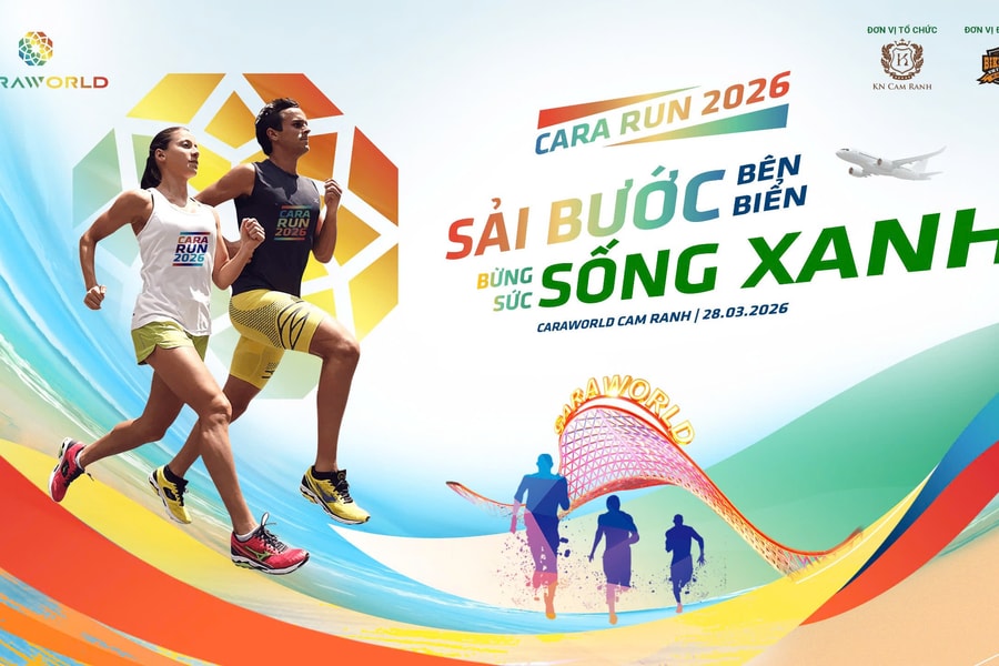 Cara Run 2026: Lan tỏa tinh thần sống khỏe, bừng sức sống xanh tại Cam Ranh