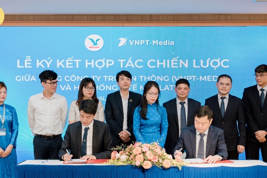 MEDLATEC ký kết hợp tác chiến lược với VNPT-Media: Chung tay kiến tạo hệ sinh thái y tế số cho mỗi gia đình