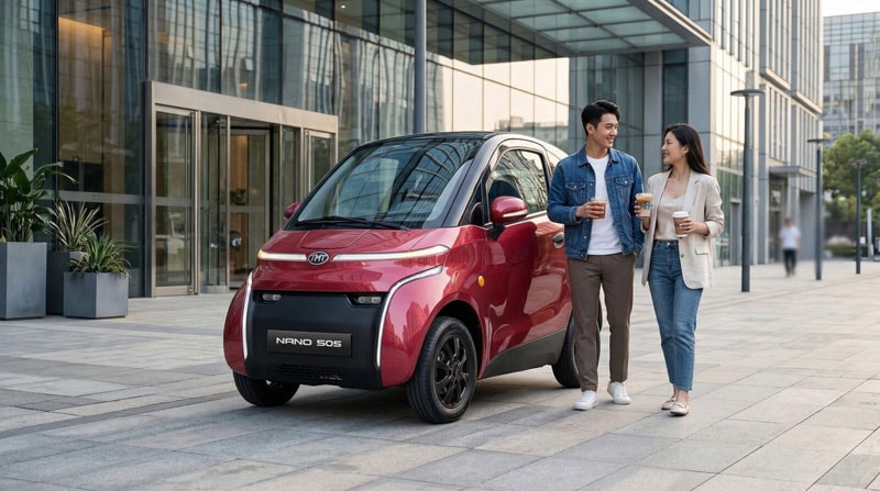 Ô tô điện mini Nano S05 có chi phí nhiên liệu rẻ hơn xe máy Wave Alpha