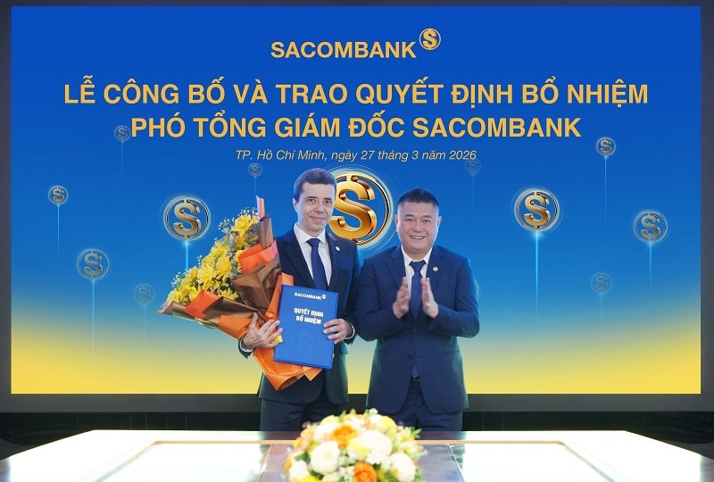 Sacombank bổ nhiệm ông Loic Faussier làm Phó Tổng giám đốc