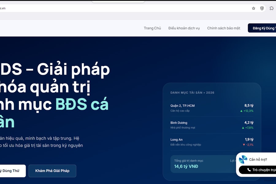 ViBDS – Ứng dụng AI quản lý bất động sản cá nhân, tối ưu đầu tư thông minh