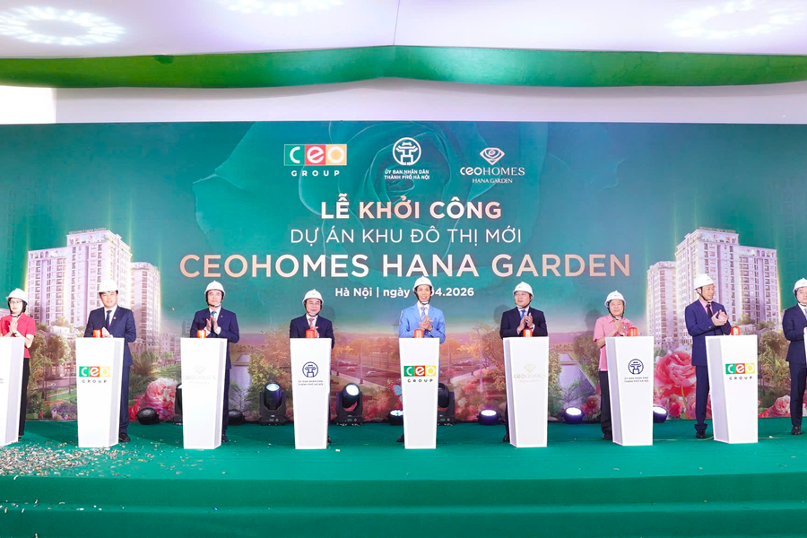 CEO Group khởi công khu đô thị quy mô hơn 20ha tại phía Bắc Thủ đô