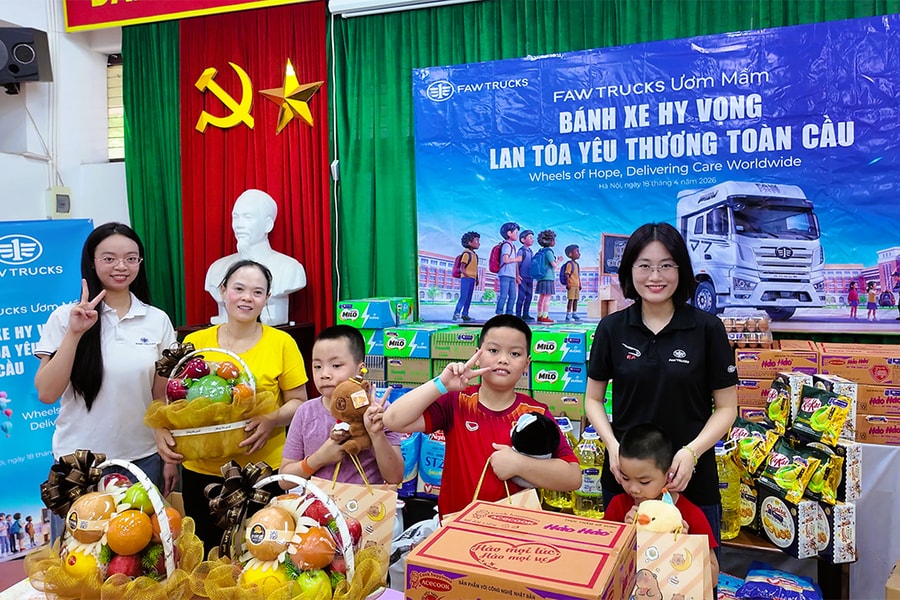 FAW Việt Nam và hành trình trao gửi yêu thương tại Làng trẻ em SOS Hà Nội