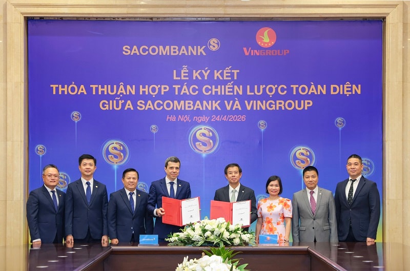 SACOMBANK và Vingroup ký kết hợp tác chiến lược toàn diện