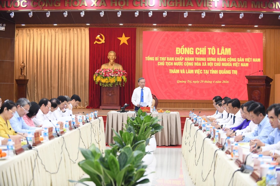 Tổng Bí thư, Chủ tịch nước Tô Lâm: Quảng Trị cần tái định vị không gian phát triển