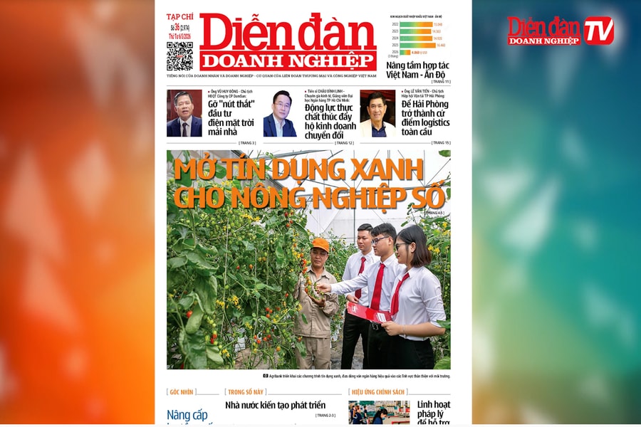 ĐIỂM BÁO NGÀY 6/5: Mở tín dụng xanh cho nông nghiệp số