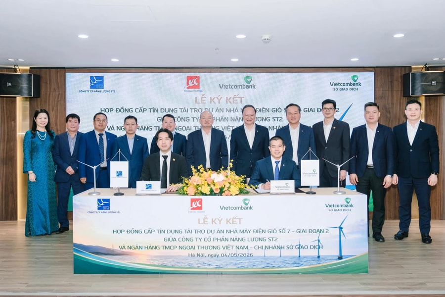 Vietcombank SGD và Công ty CP Năng lượng ST2 ký hợp đồng cấp tín dụng