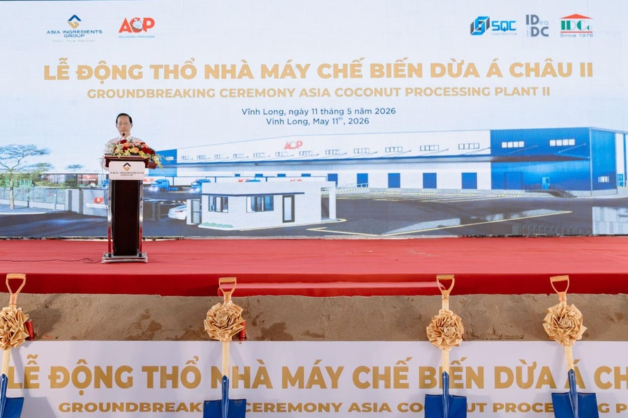 AIG động thổ nhà máy chế biến dừa công nghệ hiện đại hàng đầu thế giới