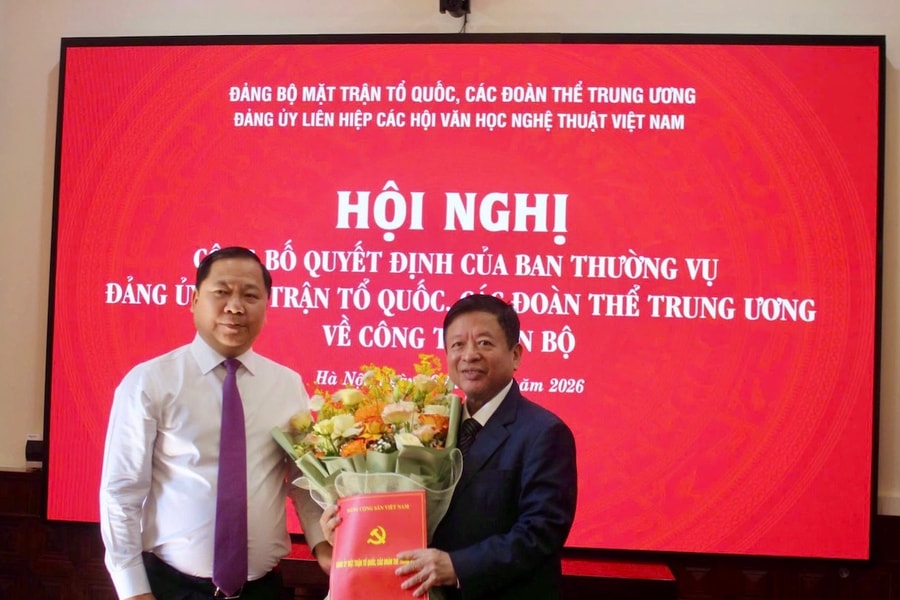 Kiện toàn nhân sự Đảng ủy Liên hiệp các Hội Văn học Nghệ thuật Việt Nam
