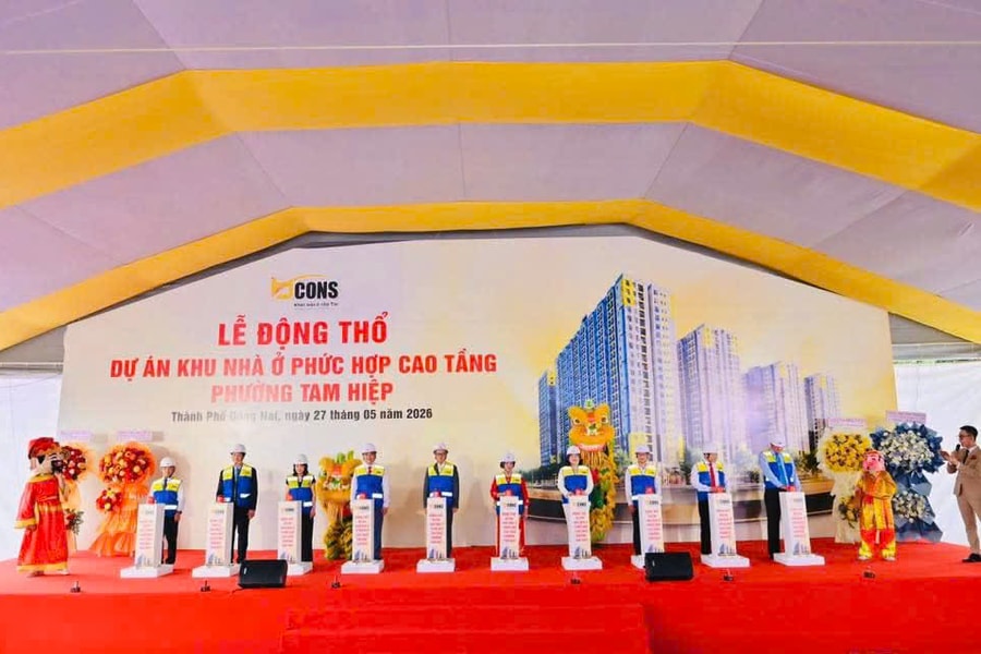 Bcons khởi công dự án nhà ở phức hợp cao tầng gần 4.500 tỷ đồng tại Đồng Nai
