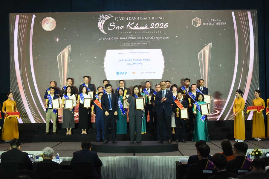 Cổng thanh toán, Dịch vụ thu chi hộ của 9Pay được vinh danh tại Sao Khuê 2026