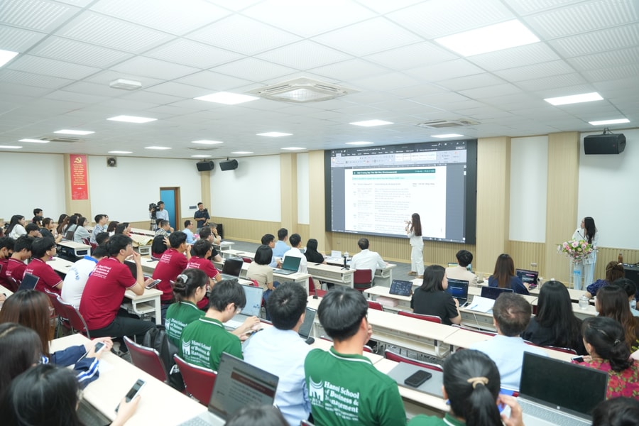 Sinh viên HSB mang ý tưởng AI, ESG và y tế vào cuộc đua khởi nghiệp