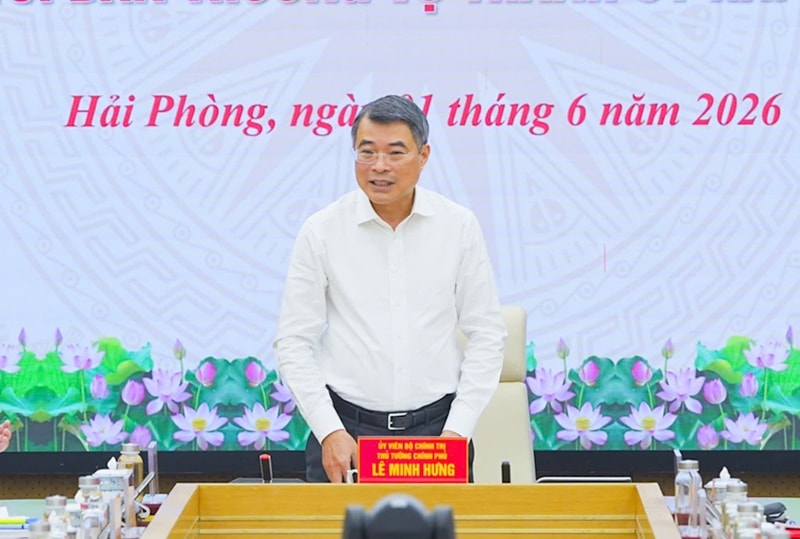 Thủ tướng Chính phủ Lê Minh Hưng: Hải Phòng phải tiên phong đổi mới mô hình tăng trưởng