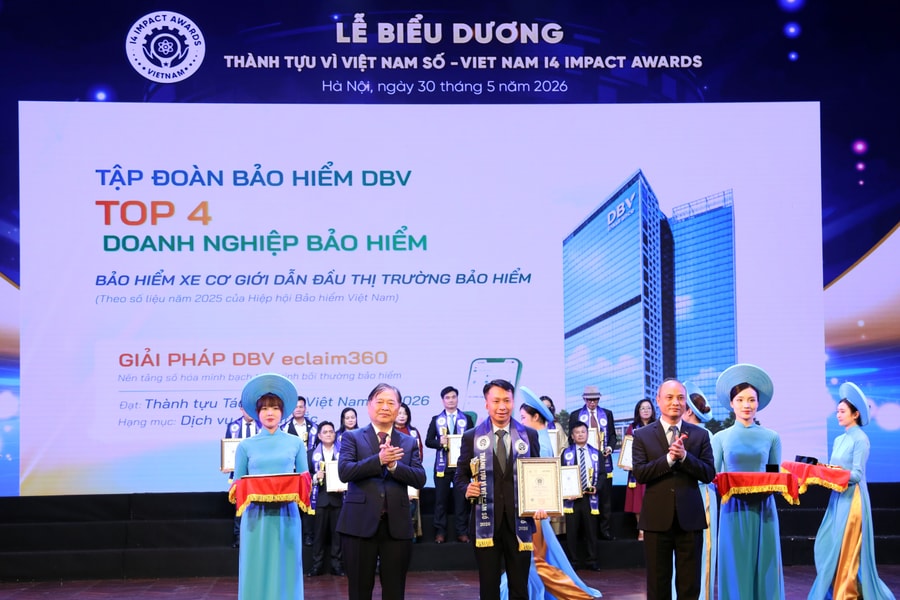 DBV khẳng định vị thế tiên phong chuyển đổi số với dấu ấn kép tại Vietnam I4 Impact Awards 2026