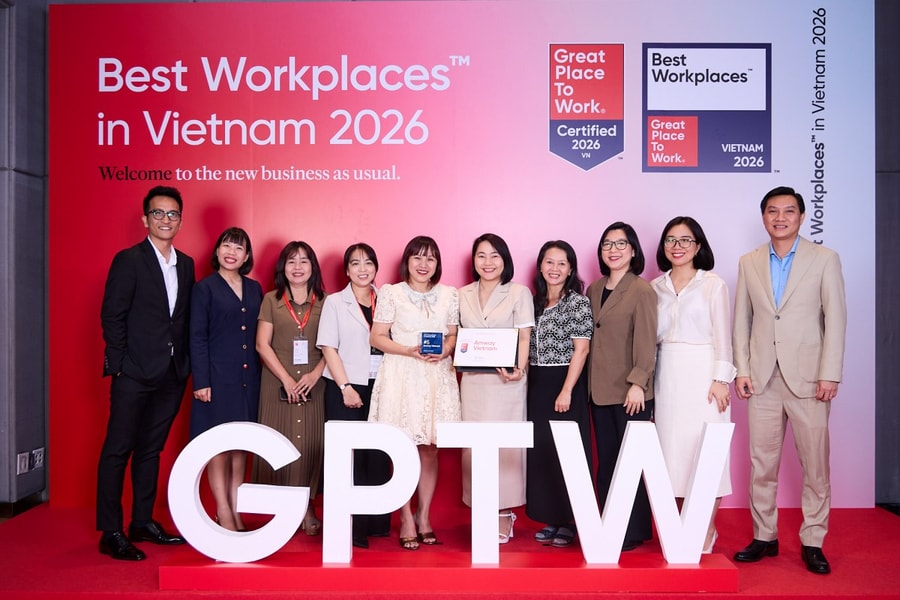 Amway Việt Nam được vinh danh Top nơi làm việc xuất sắc hàng đầu Việt Nam 2026