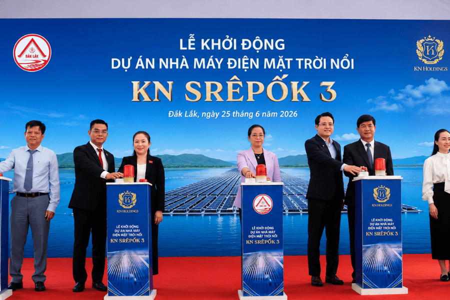 Khởi động Dự án Nhà máy điện mặt trời nổi KN Srêpốk 3: Tạo động lực mới cho tăng trưởng xanh của Đắk Lắk