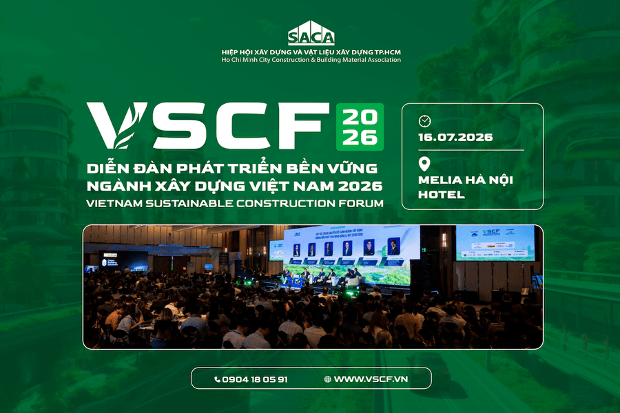 Doanh nghiệp xây dựng tìm lời giải tăng trưởng xanh tại VSCF 2026