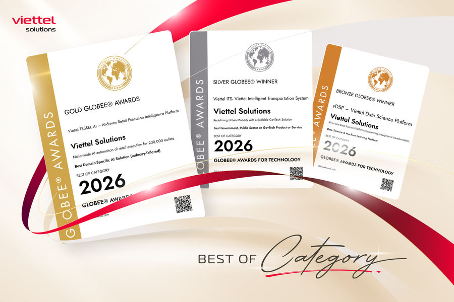Viettel Solutions giành ba giải thưởng AI tại Globee Awards 2026