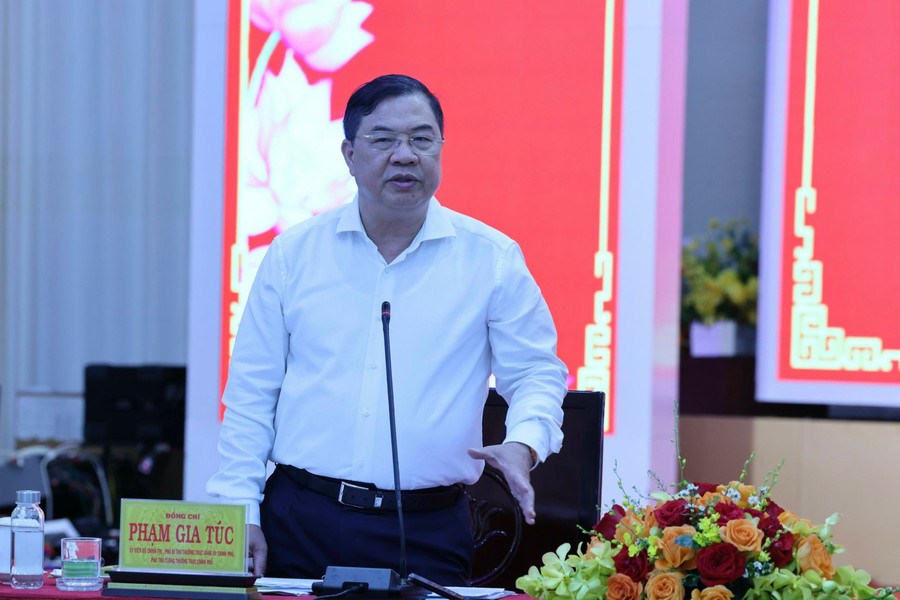 Phó Thủ tướng Thường trực Phạm Gia Túc: Tập trung tháo gỡ khó khăn để Tây Ninh duy trì tăng trưởng hai con số