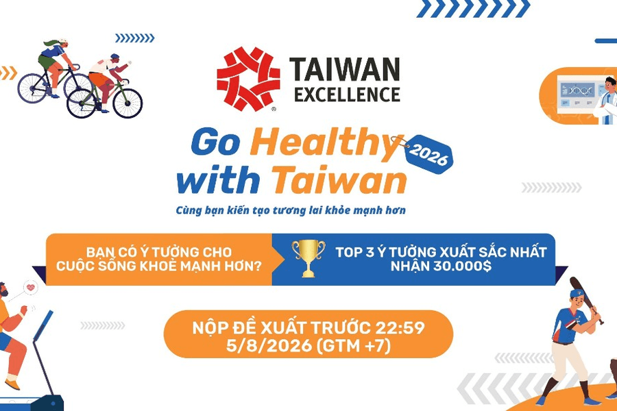 Startup Việt có cơ hội tiếp cận chuyên gia quốc tế qua Go Healthy with Taiwan 2026