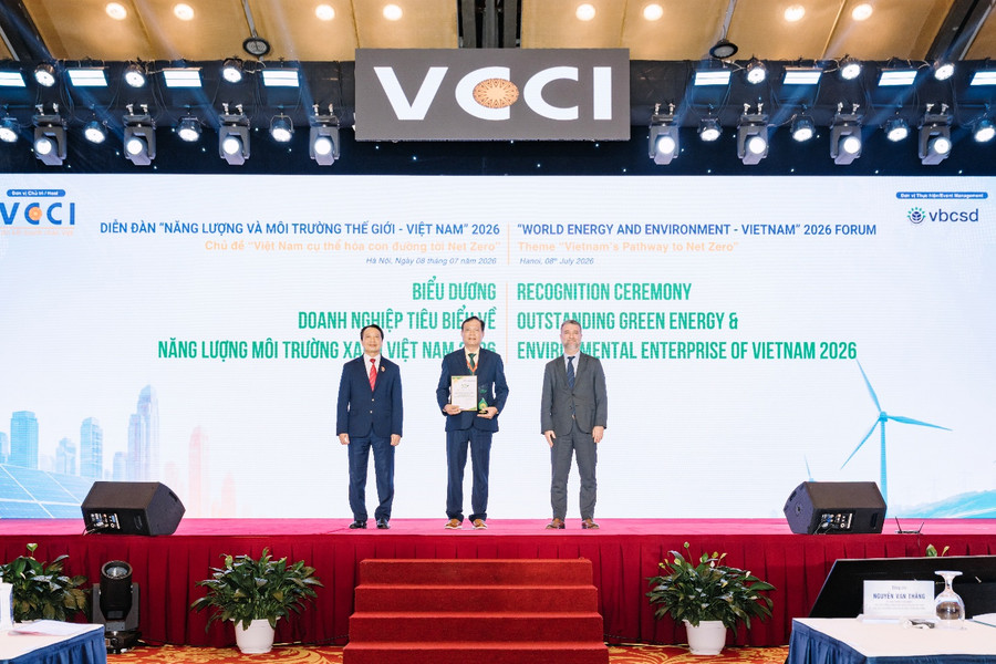 MDF VRG Kiên Giang đạt Top 30 Doanh nghiệp Tiêu biểu về Năng Lượng và Môi trường Xanh Việt Nam 2026