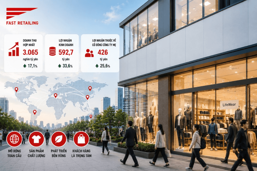 Fast Retailing tiến gần mục tiêu trở thành nhà bán lẻ thời trang số một thế giới