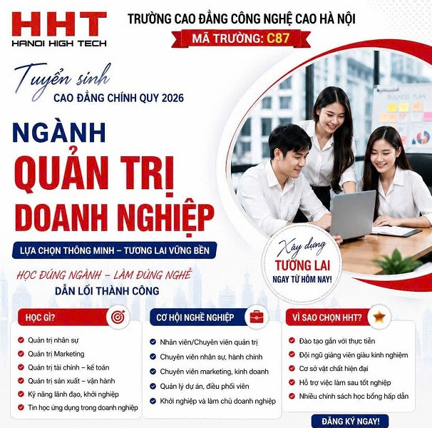 Đột phá sự nghiệp cùng ngành Quản trị Doanh nghiệp vừa và nhỏ tại HHT