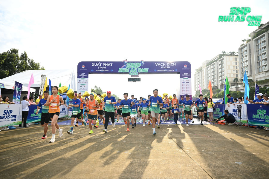 Giải chạy SNP Run As One 2026 quy tụ gần 2.000 vận động viên từ cộng đồng cảng biển và logistics