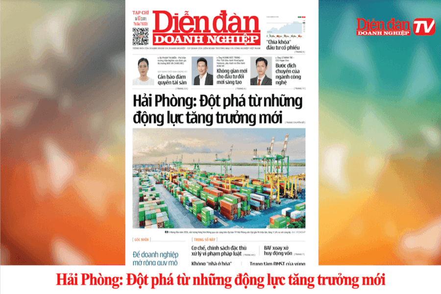 DIỄN ĐÀN DOANH NGHIỆP SỐ 63: Hải Phòng: Đột phá từ những động lực tăng trưởng mới