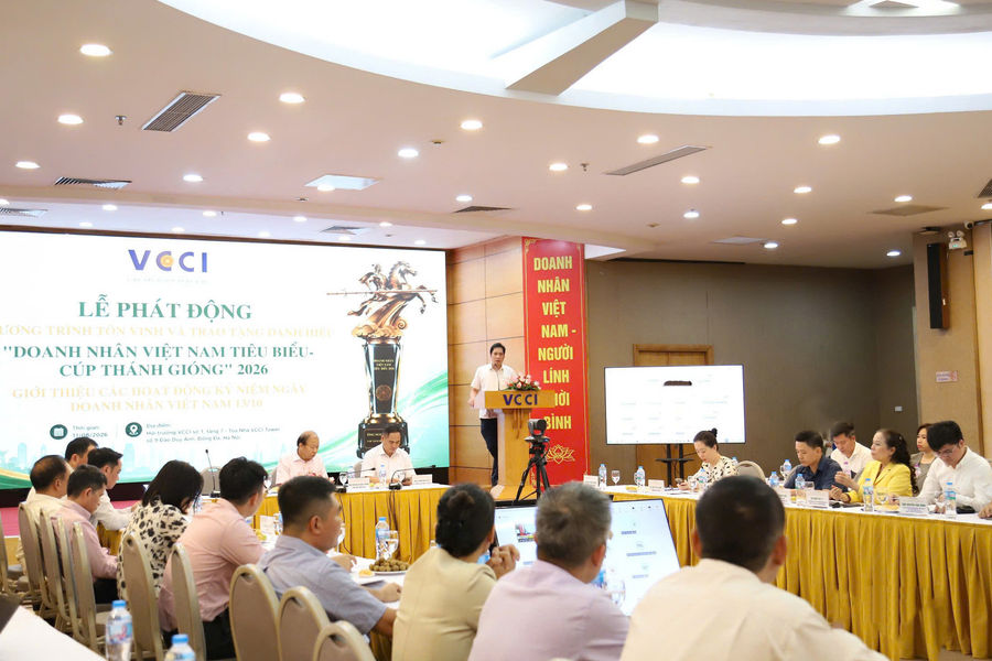 VCCI khởi động chuỗi sự kiện Ngày Doanh nhân Việt Nam 2026, xét chọn 100 doanh nhân tiêu biểu