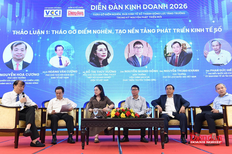 DIỄN ĐÀN KINH DOANH 2026: Tháo gỡ điểm nghẽn, tạo nền tảng phát triển kinh tế số