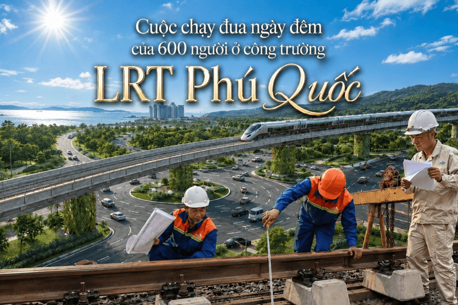 Gần 600 người dựng tuyến LRT đầu tiên tại Việt Nam: Trục tàu điện nối sân bay - Trung tâm hội nghị APEC mở không gian mới cho Phú Quốc