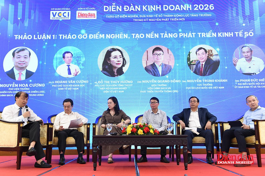 DIỄN ĐÀN KINH DOANH 2026: Tháo gỡ điểm nghẽn, tạo nền tảng phát triển kinh tế số
